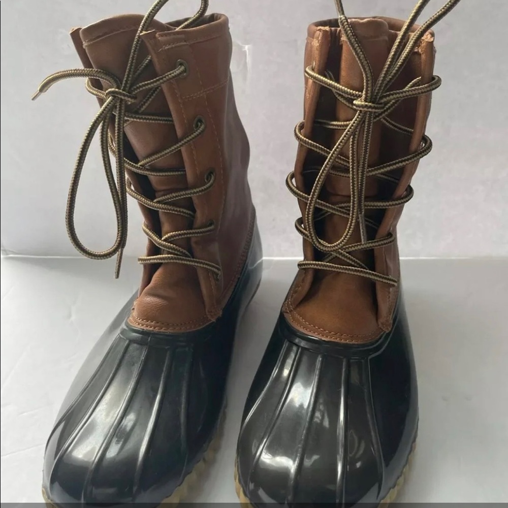 Sporto Women's Brown Arianna, The Original Duck Boot Leather Waterproof Size 7M